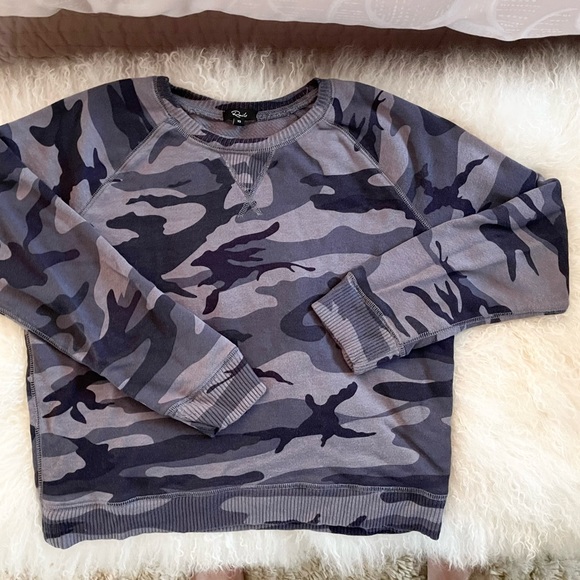 RAILS Theo Blue Indigo Camo Sweatshirt - Picture 4 of 6